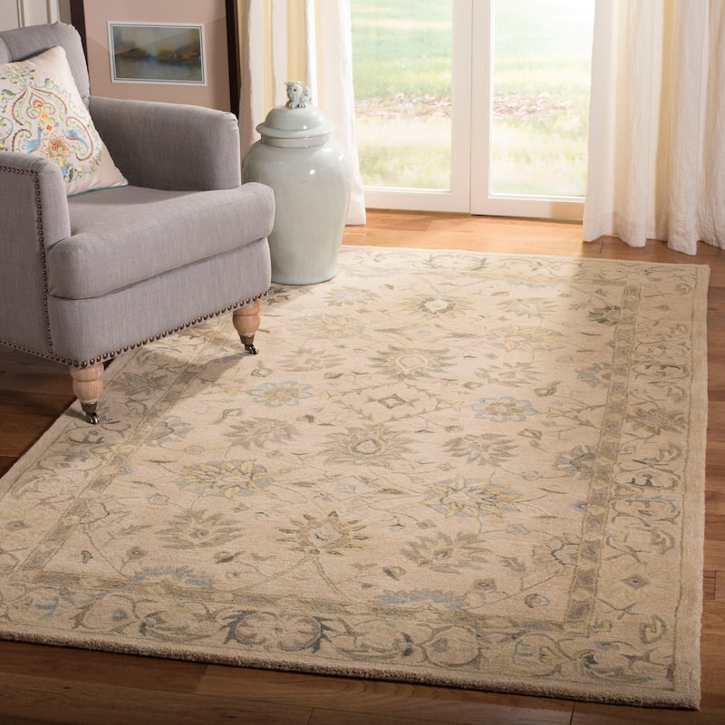 SAFAVIEH Handmade Anatolia Annemette Traditional Oriental Hand-spun Wool Rug