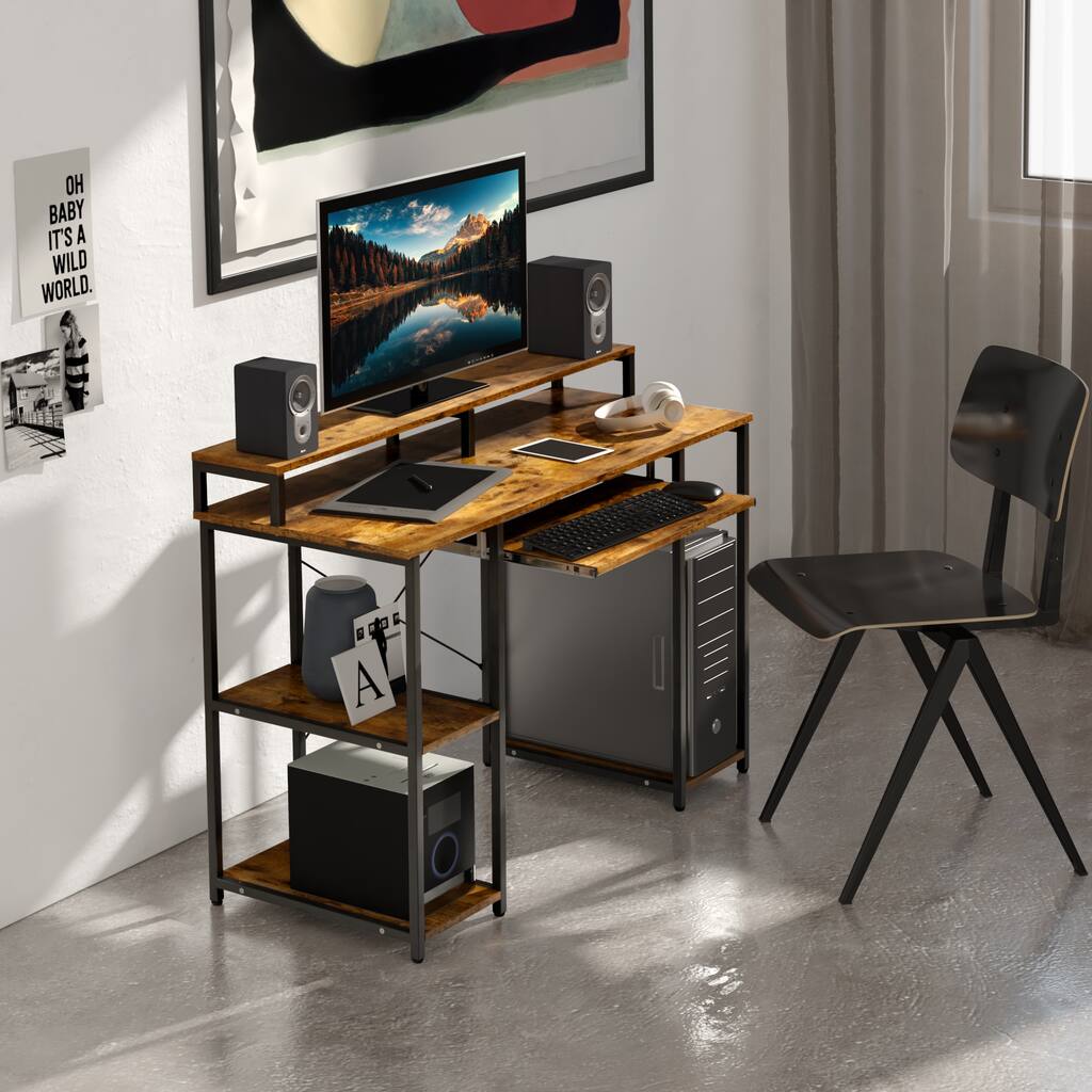 Nestfair Metal Frame Computer Desk