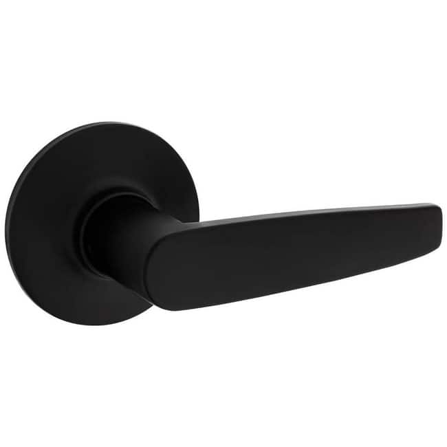 Kwikset Winston Reversible Non-Turning One-Sided Dummy Door Lever - Matte Black