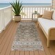 preview thumbnail 64 of 118, Machine Washable Indoor/ Outdoor Traditional Border Chantille Rug Brown - 2'3" x 7'6"