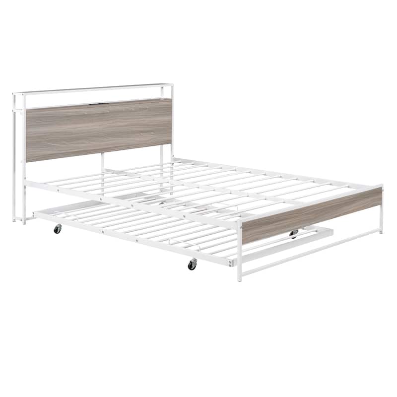Queen Size Metal Platform Bed Frame