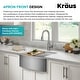 preview thumbnail 23 of 86, KRAUS Kore Workstation Farmhouse Apron Stainless Steel Kitchen Sink