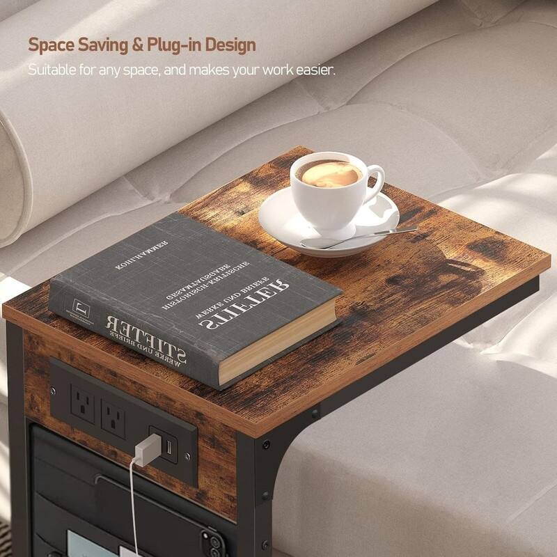 C Shaped End Table