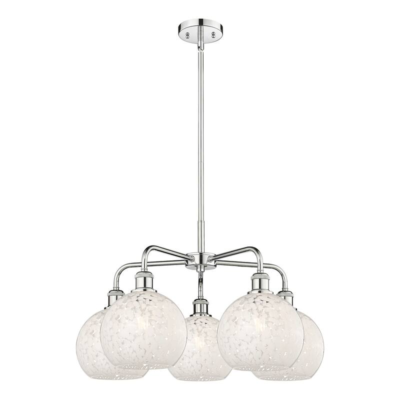 Innovations Lighting 516-5C-16-26-White Mouchette-Indoor Chandelier