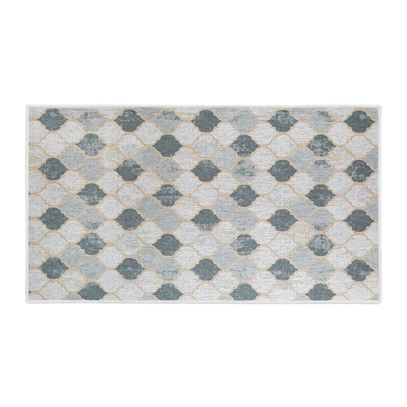 SussexHome Non-Skid Ultra-Thin Area Rugs for Laundry Room, Entryway, Bathroom and Kitchen - Washable Multipurpose Floor Mat