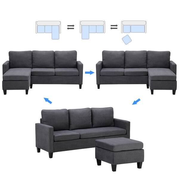 reversible sectional sofa couch l shape