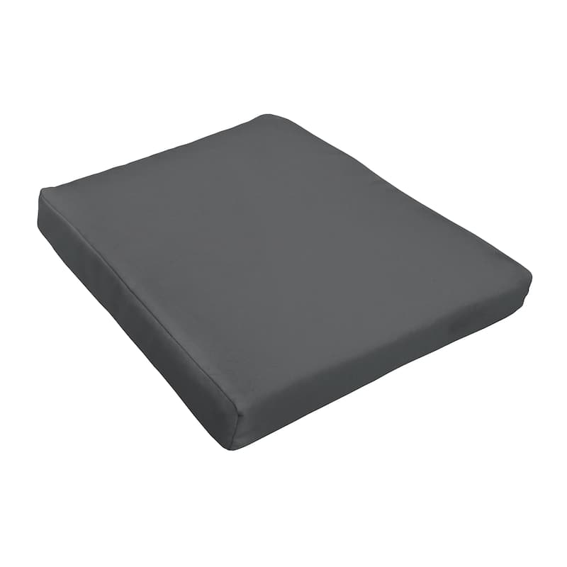 Sorra Home Sloane Outdoor Tapered Chair Cushion (Set of 2) - Charcoal