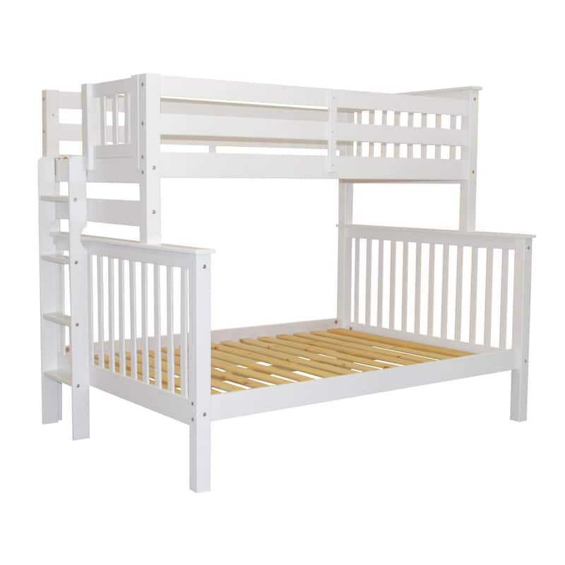 Taylor & Olive Trillium Twin over Full Bunk Bed with End Ladder