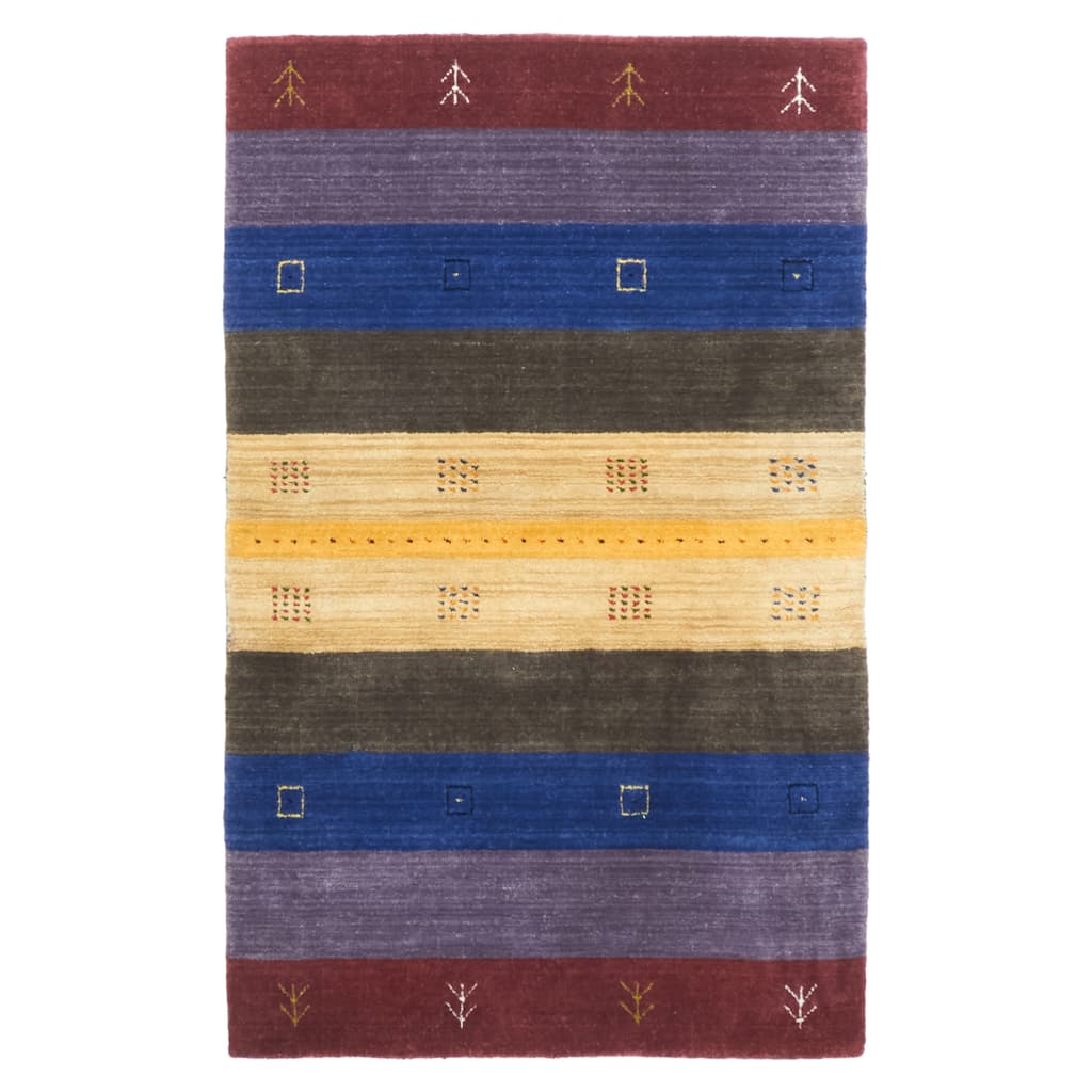ECARPETGALLERY Hand Loomed Kashkuli Gabbeh Multi Color Wool Rug - 3'0 x 4'9