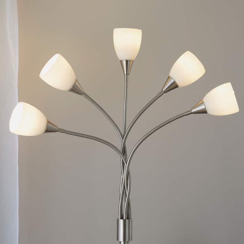 Led Medusa 71" Metal Floor Lamp 5 Arm
