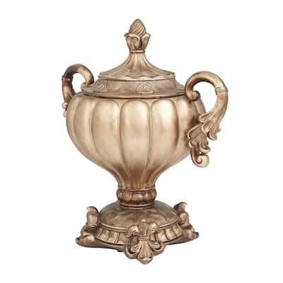 Polystone Decorative Jars - Bronze - Roche River Decor