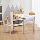 preview thumbnail 1 of 5, Children Play Table with Bookcase and 2 Chairs Set