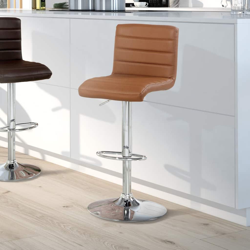 Furniture of America Wisc Modern Faux Leather Padded Barstool