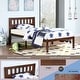 preview thumbnail 3 of 12, Twin Size Bed Frame with Headboard - Solid Pine Wood, Sturdy Slatted Design