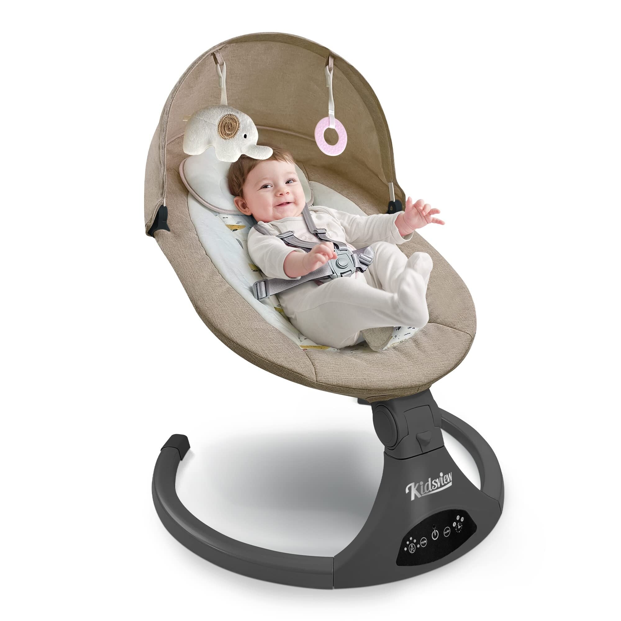 Bluetooth Baby Swing for Infants, 5 Speed Electric Baby