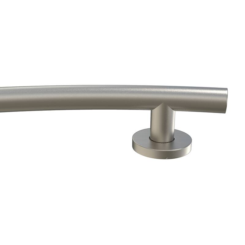 Keeney Wave Designer Grab Bar 1.25 Dia x 24 in., Brushed Nickel