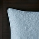 preview thumbnail 65 of 132, Madison Park Mansfield Reversible Oversized 3-piece Solid Texture Bedspread Quilt Set with Matching Shams