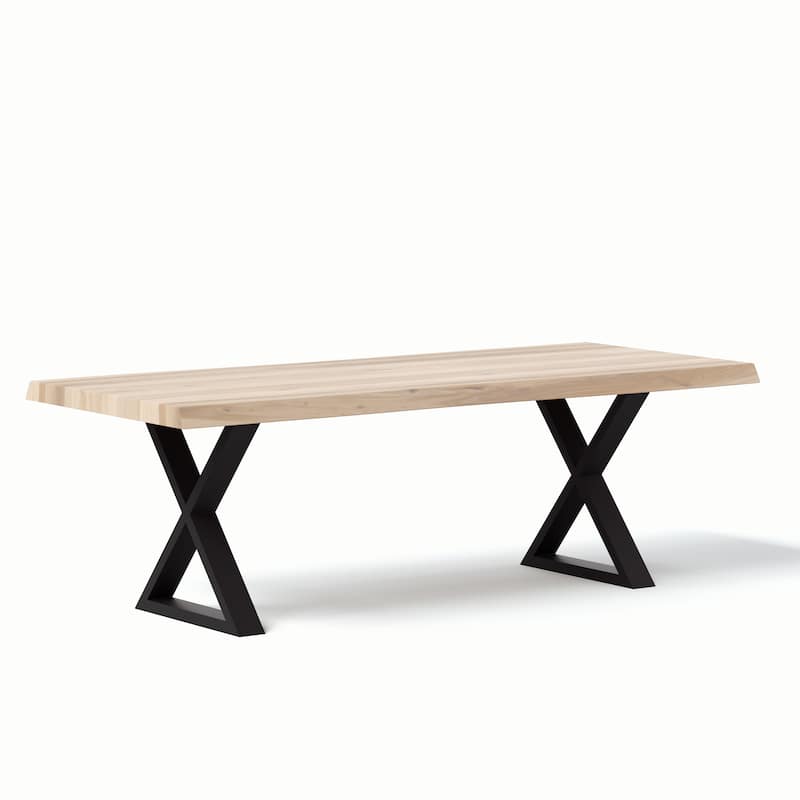 Urbia Brooks Solid Acacia Dining Table - X Base