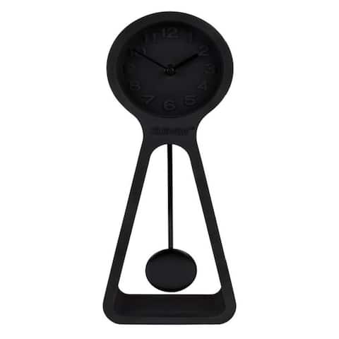 Zuiver Time Black Concrete Pendulum Clock