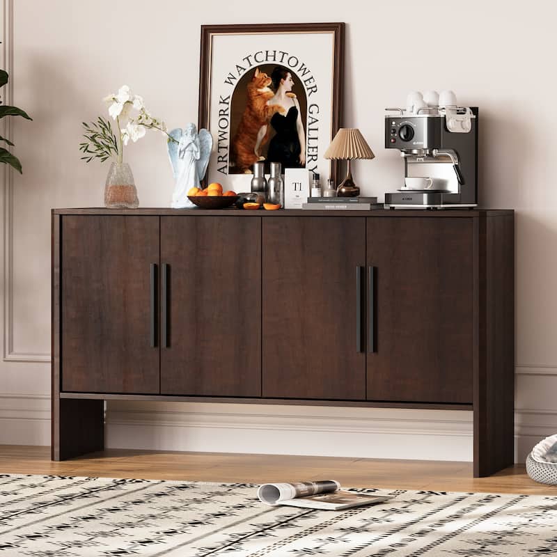 4-Door Large Storage Retro Sideboard