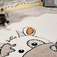 preview thumbnail 2 of 4, Kids Rug Patchwork Look Charming Farm Animals in Beige Cream
