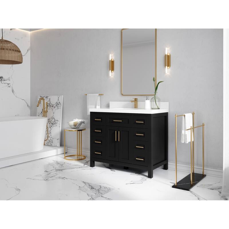 Willow Collections 42 in. W x 22 in. D Cambridge Single Sink Bathroom Vanity with Countertop