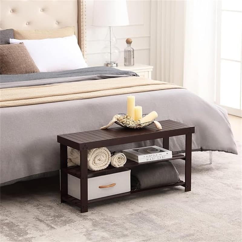 Shoe Rack for Entryway - 35.4"D x 11"W x 17.7"H