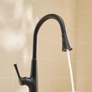 Touchless One Handle Pull Down Kitchen Faucet with MotionSense Wave -  Overstock - 34234780