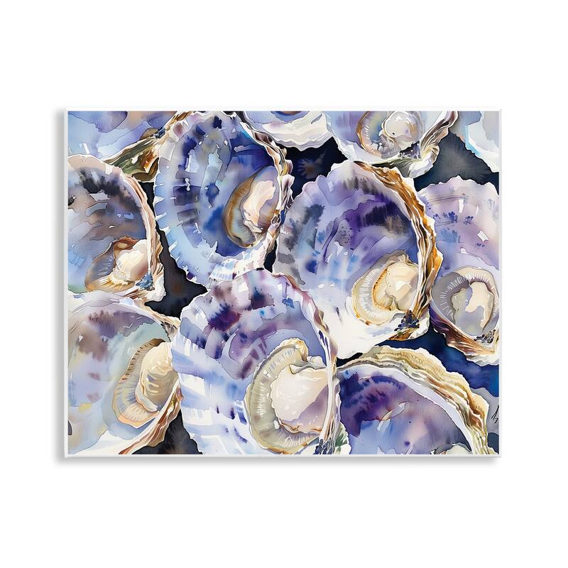 Stupell Maritime Clams & Oysters Wall Plaque Art Design By Heidi Kuntz - 14 x 11