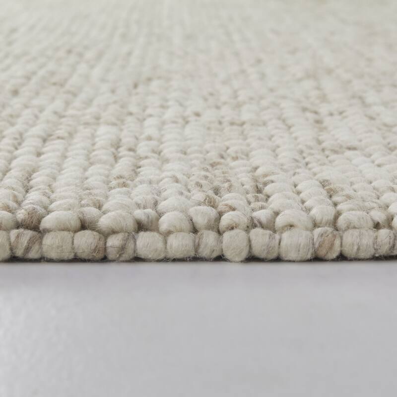 Pebbles Soft Textured Wool Area Rug