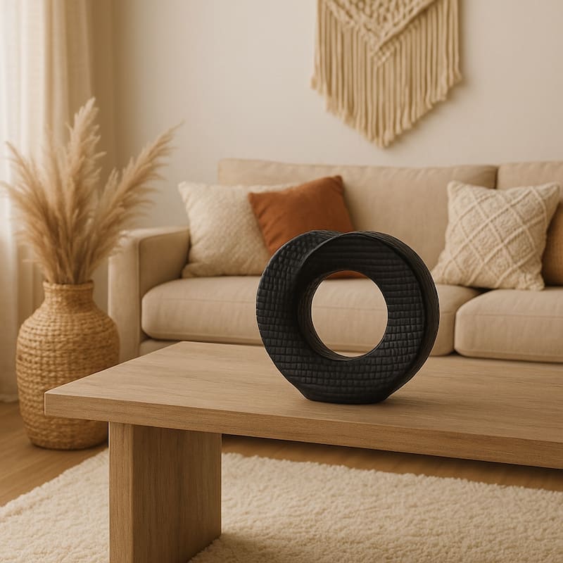 Modern Stone and Ceramic Sculptural with Textured Design