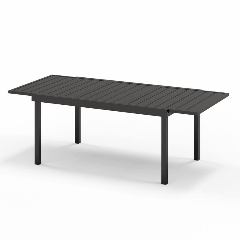 7/9-Piece Patio Dining Set, 1X Expandable Table, 6/8 Folding Textilene Chairs