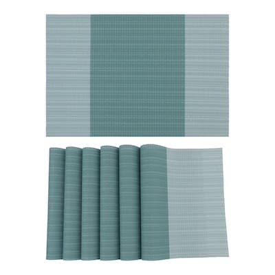 Placemats Set of 6 Easy Clean Placemats for Kitchen Dining Table Decor Heat Resistant Table Placemats Wipeable Table Mat