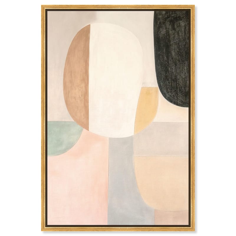 Soft Cubism I Canvas by Art Remedy - 16" x 24" - Gold