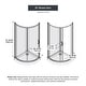 preview thumbnail 12 of 14, OVE Decors Breeze 32 in. Corner Shower Sliding Door with Base and Clear in Chrome