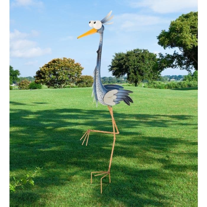 Goofy Bird Stake - Heron