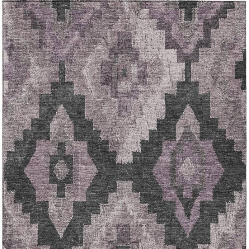 HomeRoots Aztec Transitional Rectangle Outdoor Rug