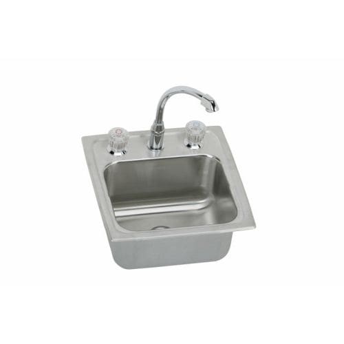 Elkay Blh15c Gourmet Ertone Stainless Steel 15 Single Elkay Blh15c Gourmet Ertone Stainless Steel 15 Single Basin Top Mount Bar Sink Package With