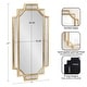 preview thumbnail 35 of 99, Kate and Laurel Minuette Traditional Decorative Framed Wall Mirror