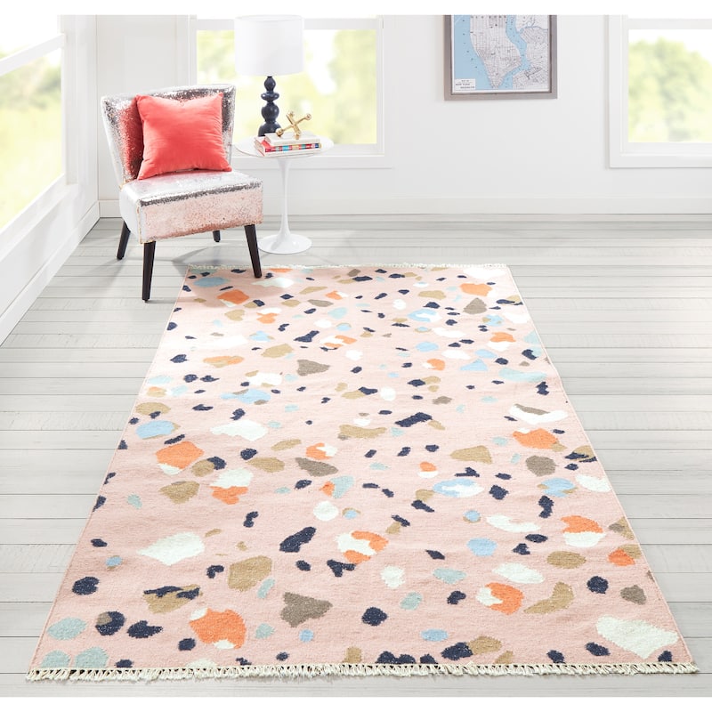 Momeni Jem Hand Woven Wool and Lurex Abstract Area Rug