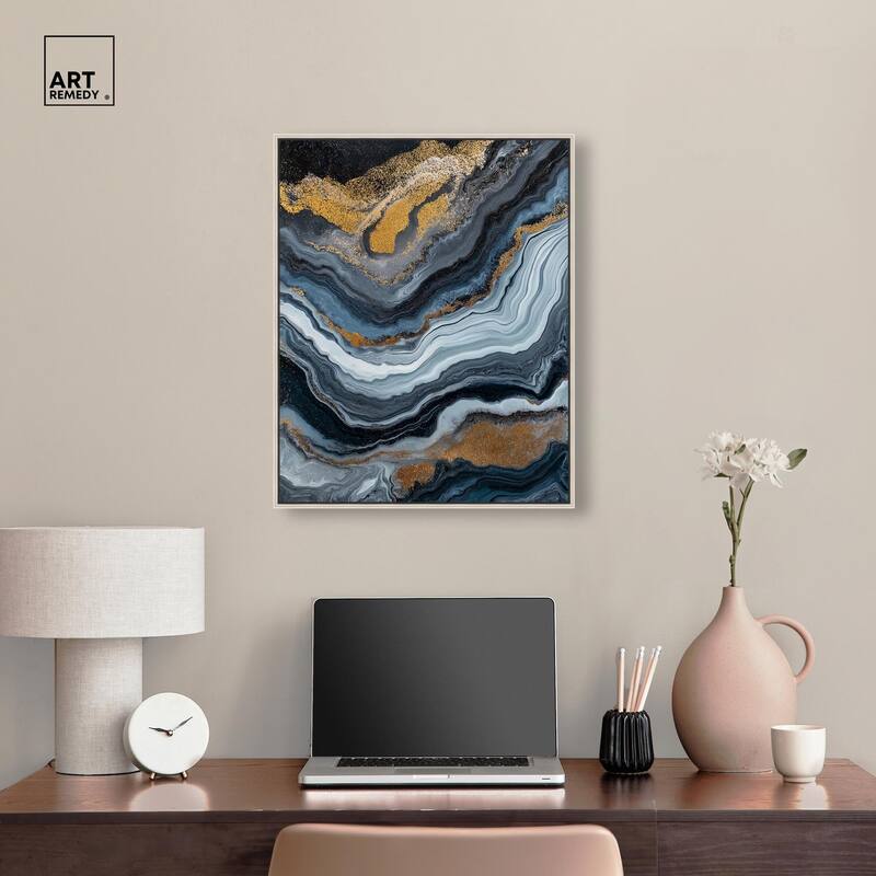 Acrylic Flow II Canvas by Art Remedy