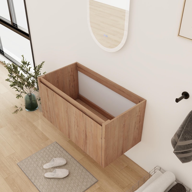 24/30/36/48/60 Inch Floating Bathroom Vanity Cabinet with Soft Close Door (Without Sink)