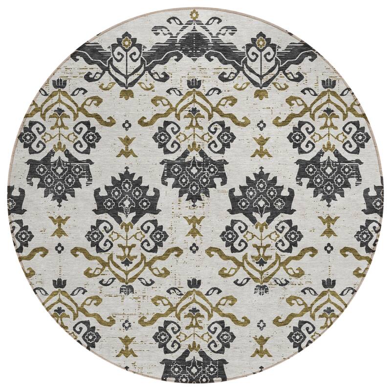 HomeRoots Oriental Transitional Rectangle Outdoor Rug