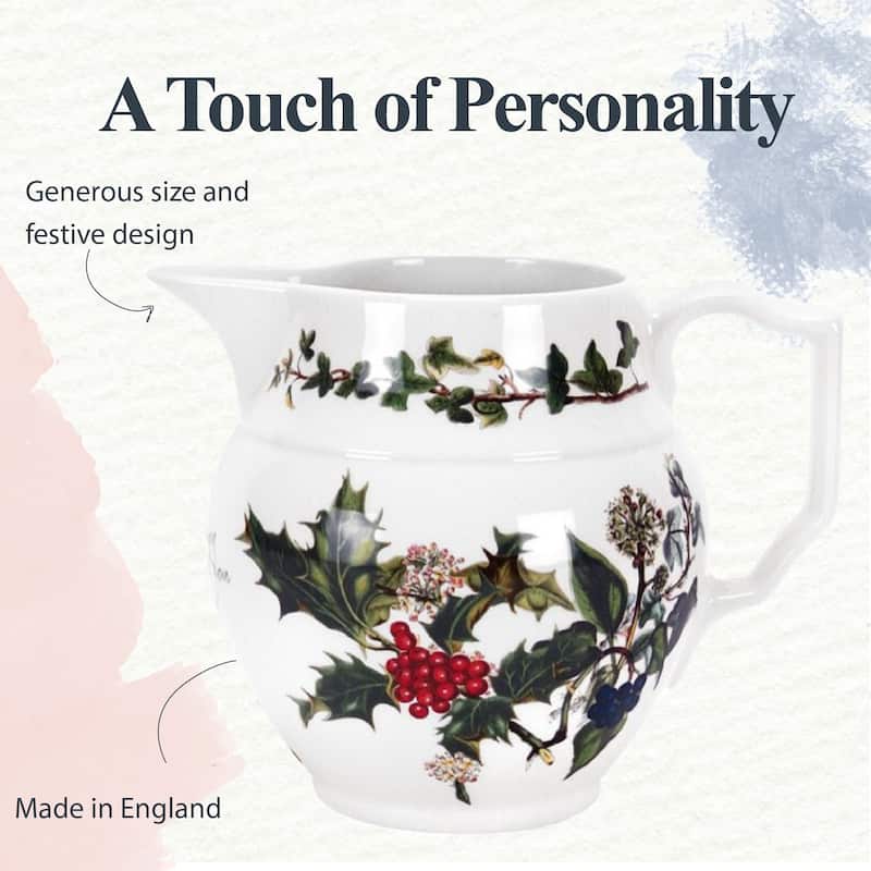 Portmeirion Christmas The Holly and Ivy Staffordshire Jug - 8 oz
