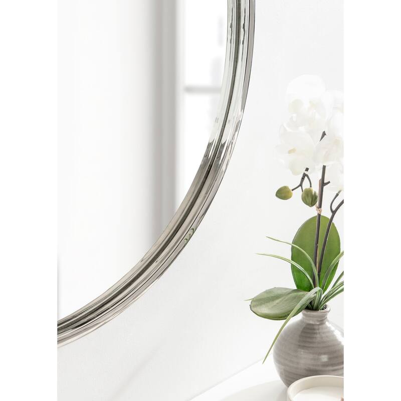 Kate and Laurel Rowla Round Wall Mirror