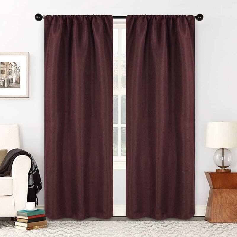 Superior Jaxon Washable Room Darkening Curtains, Set of 2 Panels