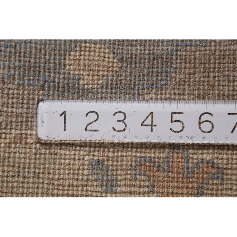 Earth Tone Oushak Vegetable Dye Turkish Area Rug Handmade Wool Carpet - 9'4"x 11'8"