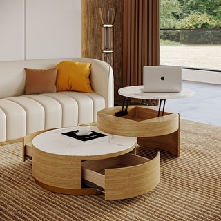 Modern Nesting Coffee Table Set Of 2 - Bed Bath & Beyond - 36262961