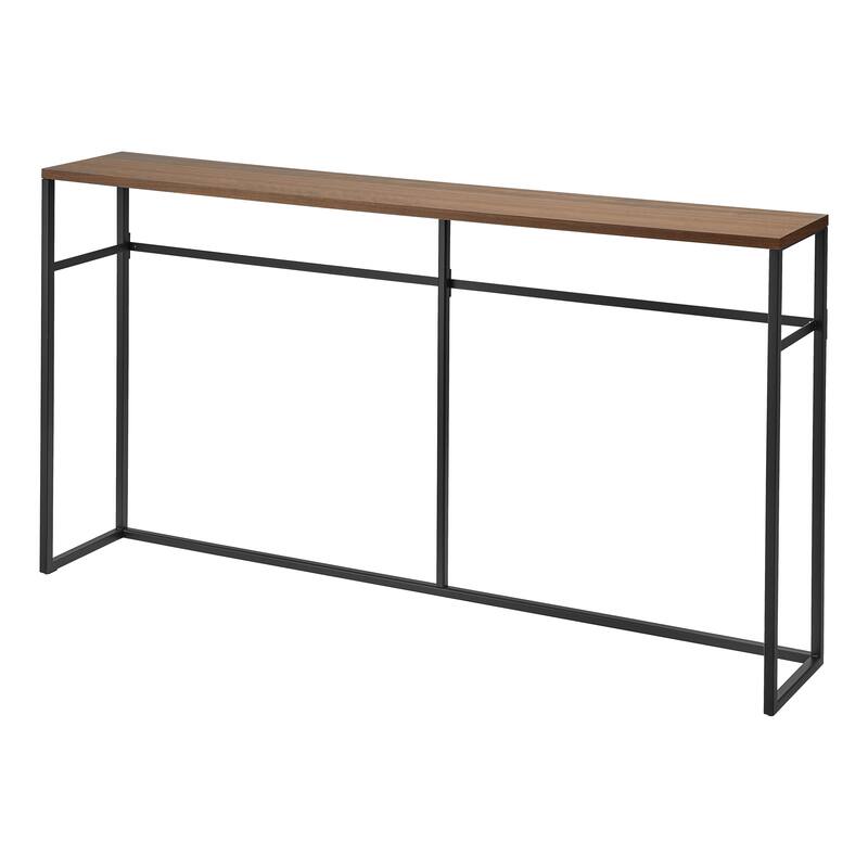 Yamazaki Home Long Console Table - Two Styles, Steel, Open, Holds 11 lbs - L 8.07 x W 49.61 x H 25.59 inches