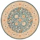 SAFAVIEH Handmade Antiquity Izora Traditional Oriental Wool Rug - 8' x 8' Round - Blue